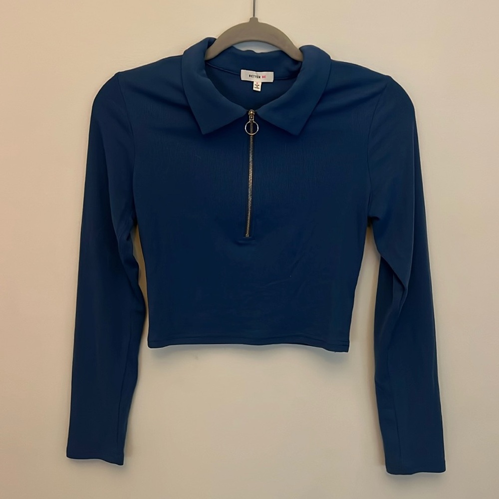 Cropped Quarter-Zip
